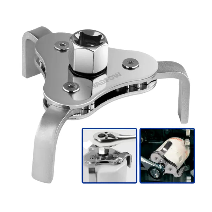 LLAVE ARAÑA WADFOW PARA FILTRO DE ACEITE 1/2"- 3/8" 63-102MM