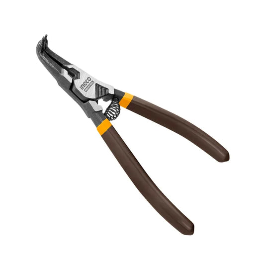 ALICATE CURVO INGCO INDUSTRIAL SEGURO SEEGER EXTERNO 180MM/7"
