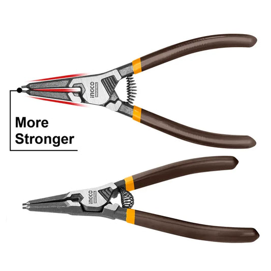 ALICATE RECTO INGCO INDUSTRIAL SEGURO SEEGER EXTERNO 180MM/7"