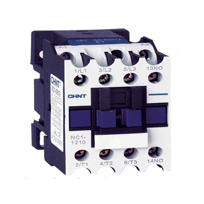 Contactor NC1, 18A 3P más 1NA, 7.5KW (AC3/380V) control 24 Vac
