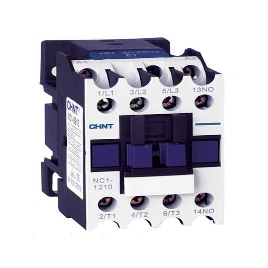 Contactor NC1, 25A 3P más 1NA 11KW (AC3/380V) control 220 Vac