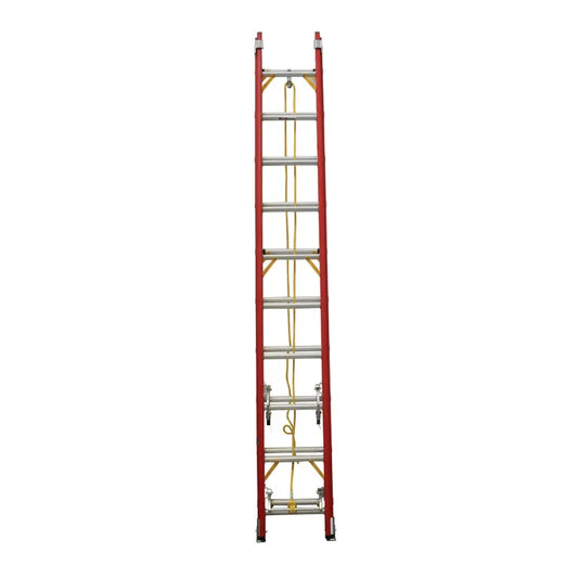 ESCALERA TELESCOPICA MIRLO FIBRA DE VIDRIO 150KG 20 PELDAÑOS