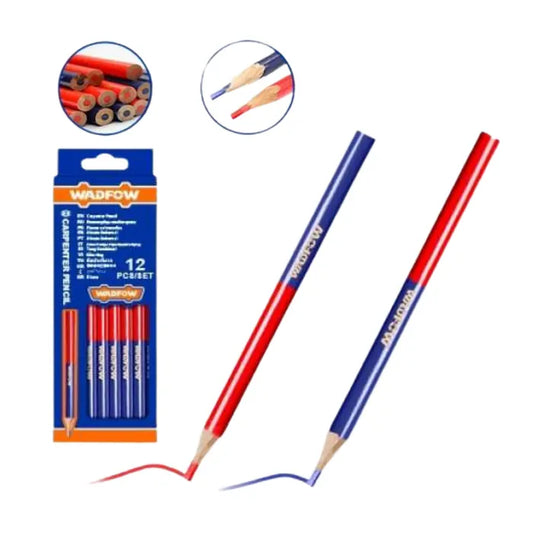 LAPIZ WADFOW CARPINTERO BICOLOR 12 PIEZAS