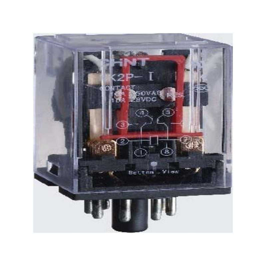 Relé encapsulado 24V AC, 2 NA/NC, 10A, octal